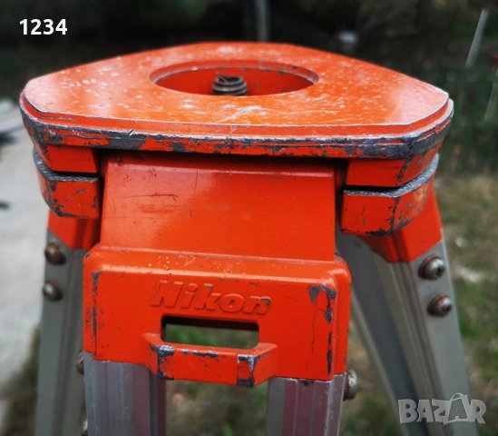 алуминиев трипод NIKON стенд за оптичен нивел (стойка) тринога  , снимка 3 - Други инструменти - 52102659