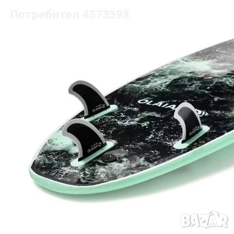 Дъска за сърф от пяна 900 7’, с 3 финки, снимка 3 - Водни спортове - 53759612