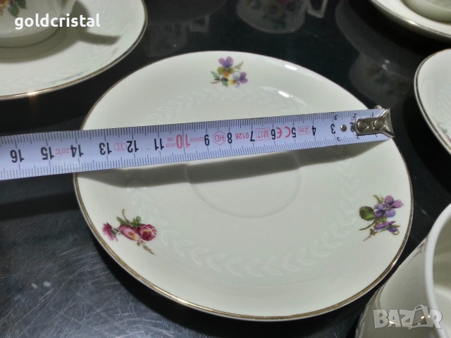 Стар немски порцелан чаши за чай кафе , снимка 3 - Антикварни и старинни предмети - 53252463