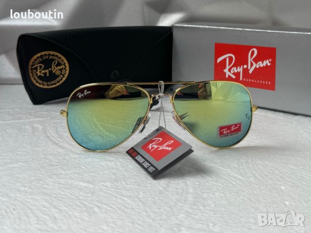 Ray-Ban RB3025 мъжки дамски слънчеви очила унисекс зелени огледални, снимка 1 - Слънчеви и диоптрични очила - 45430334