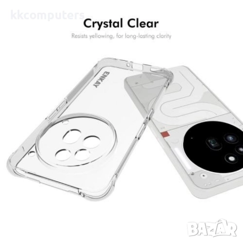 Nothing Phone (3a) Pro Удароустойчив ENKAY Силиконов Калъф и Протектор, снимка 5 - Калъфи, кейсове - 51443320