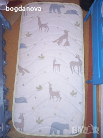 Бебешко легло/кошара на 2 нива с матрак, снимка 5 - Бебешки легла и матраци - 53996748