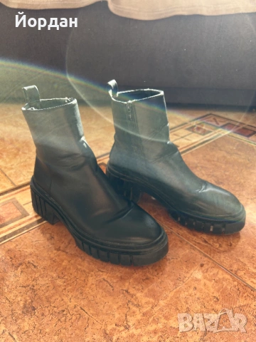 Дамски кожени боти 39 номер, снимка 6 - Дамски боти - 53131165