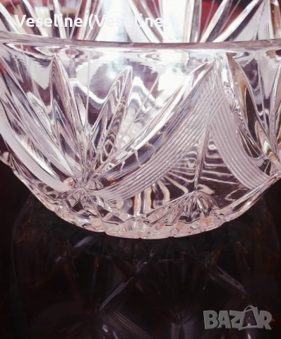 Кристална купа за плодове / декорация