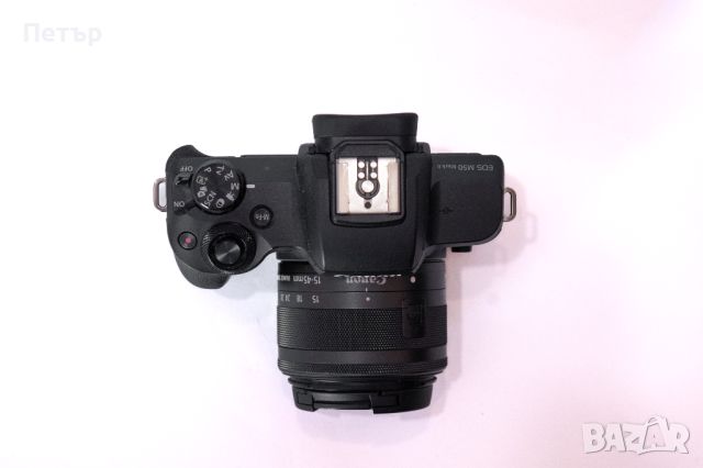 Canon M50 II + 3 обектива, адаптер, сенник и зарядно, снимка 12 - Фотоапарати - 45635519