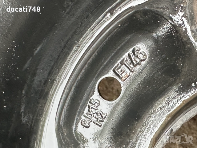 4бр. железни джанти 15" 4х114.3 - Hyundai, KIA, снимка 5 - Гуми и джанти - 51986887