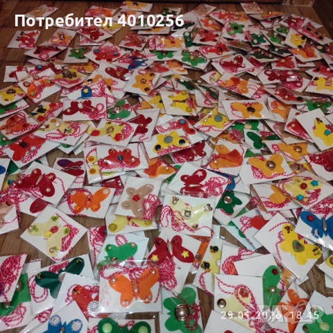 НА ЕДРО БЪЛГАРСКИ БУТИКОВИ МАРТЕНИЧКИ /ИЗРАБОТЕНИ ЛИЧНО ОТ МЕН/, снимка 3 - Изработка на бижута и гривни - 53284467