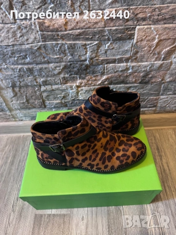 Дамски боти с леопардов десен , снимка 4 - Дамски боти - 54044127