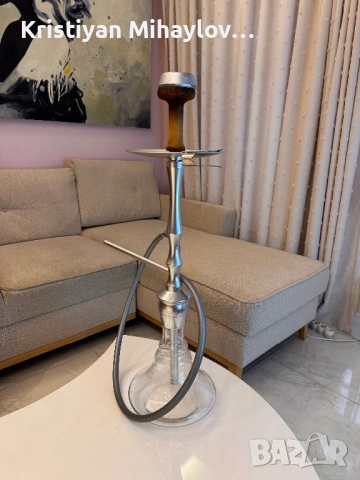 Сребристо турско наргиле Uzmani NU Sky