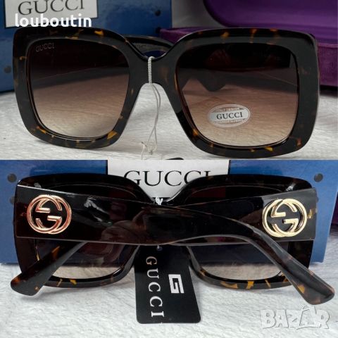 GUCCI GG0141 с лого дамски слънчеви очила УВ 400 правоъгълни квадратни , снимка 1 - Слънчеви и диоптрични очила - 45163882