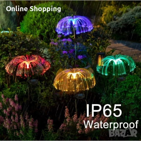 Комплект соларни лампи за градина, снимка 5 - Соларни лампи - 53345315