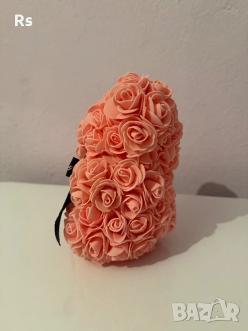 Мече от рози със панделка, снимка 5 - Изкуствени цветя - 53067253