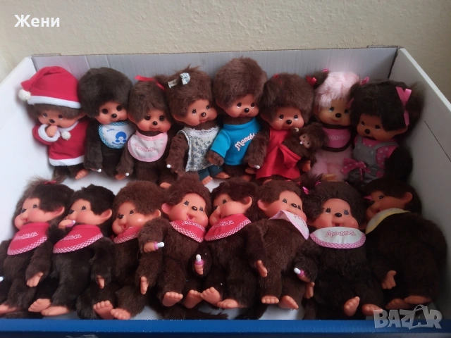 💖Оригинални японски кукли Monchhichi Sekiguchi Мончичи маймунки