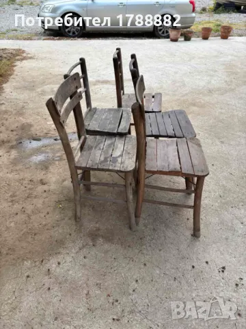 Ретро столове и маса