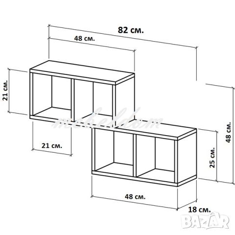 Етажерка за стена,етажерки(код-0342), снимка 5 - Етажерки - 24807017