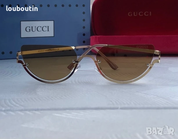 GUCCI дамски слънчеви очила 2 цвята черни кафяви , снимка 11 - Слънчеви и диоптрични очила - 50741247