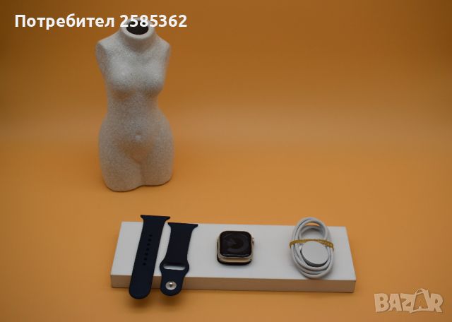 Apple Watch 9 41 mm Starlight Гаранционен, снимка 1 - Смарт гривни - 45326749