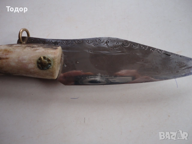 Страхотна майсторска сойка нож  рог 11, снимка 5 - Ножове - 54095925