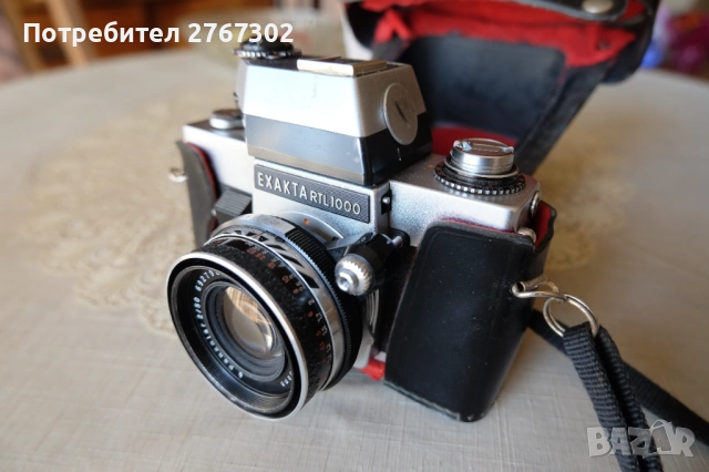 Exakta RTL1000 TTL PRISM & Zeiss Pancolar 50mm f2. EXA Mount, снимка 2 - Фотоапарати - 53810135