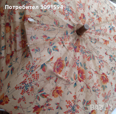  Колекционерски дамски чадър 1900-1920г, снимка 9 - Други ценни предмети - 44989455
