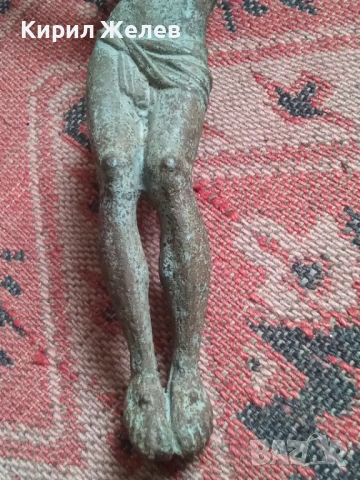 Стара метална фигура на Исус Христос 53662, снимка 3 - Други ценни предмети - 53392925