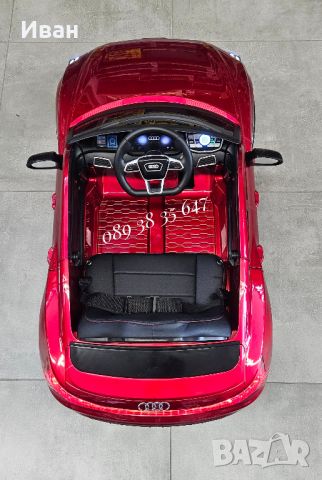  ТОП ЦЕНА!НОВО!Акумулаторна кола AUDI RS E-TRON GT RED с 12Vбатерия,МЕКИ ГУМИ,дистанционно,Bluetooth, снимка 8 - Коли, камиони, мотори, писти - 45776088
