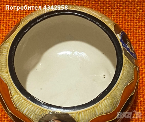 Винтидж японска кадилница / арома съд Kutani стил – Made in Japan, 50–70 г.  , снимка 6 - Антикварни и старинни предмети - 53392854