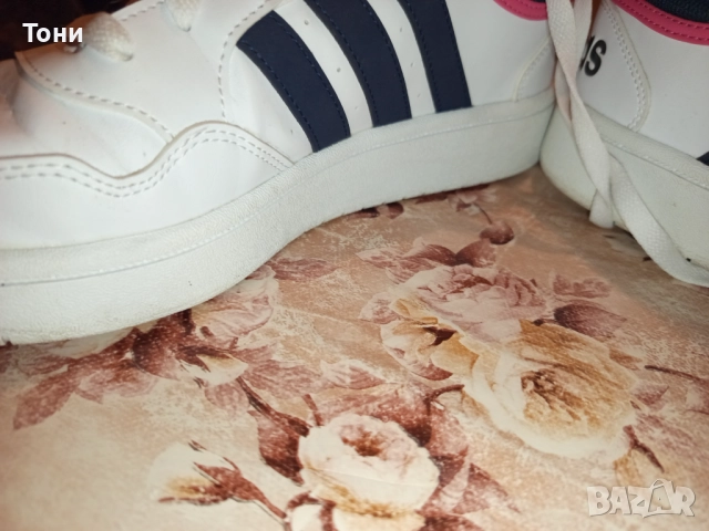 ADIDAS Оригинал Нови Дамски Кожени Маратонки 40, снимка 5 - Маратонки - 52860731