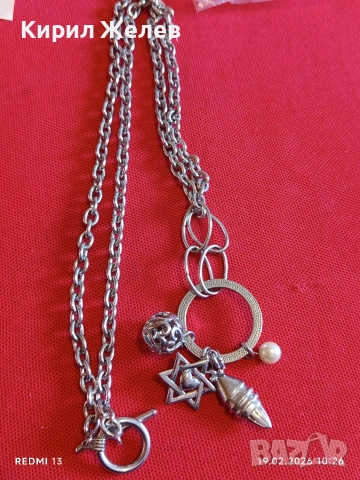 Многопластово колие с висулки,перли красив стилен дизайн 25917, снимка 7 - Колиета, медальони, синджири - 53531590