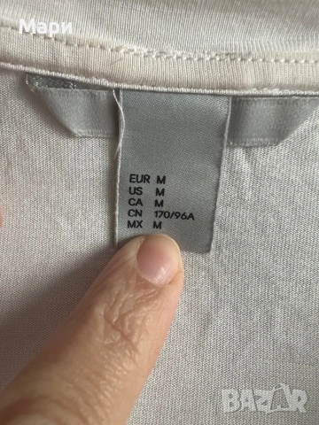 Сет Zara дънково яке, панталони с висок талия, тениска H&M без следи от употреба, снимка 7 - Комплекти - 53947691