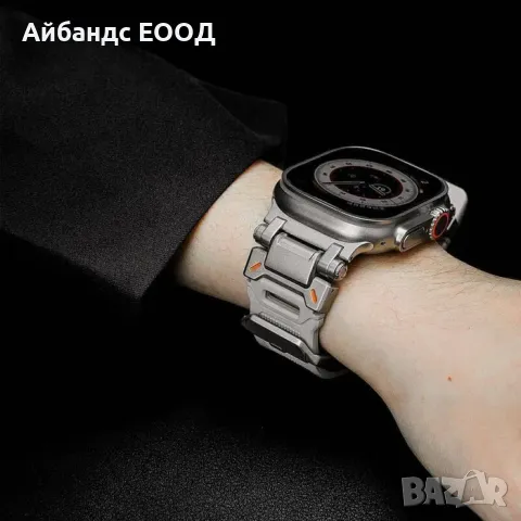 Титаниева TPU каишка за Apple Watch ULTRA/SE/10/9/8/7/6/5/4, снимка 6 - Каишки за часовници - 49407685