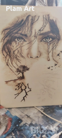 " Мълчаливият вик", снимка 3 - Картини - 54095188