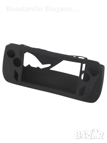 Черен силиконов защитен калъф протектор за игрова конзола ASUS ROG Ally.