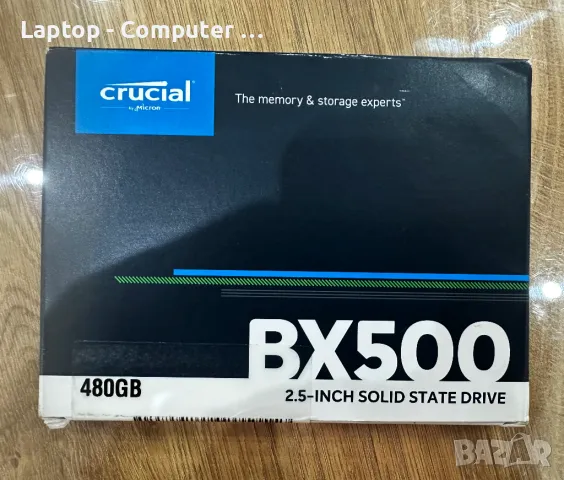 Чисто ново SSD Crucial BX500 480GB, снимка 1 - Твърди дискове - 48453786