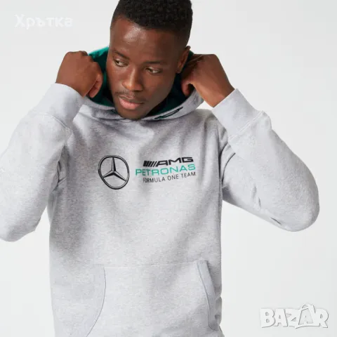 Mercedes AMG Logo Hoodie - Оригинален мъжки суитшърт размер S, M, снимка 5 - Суичъри - 48891458