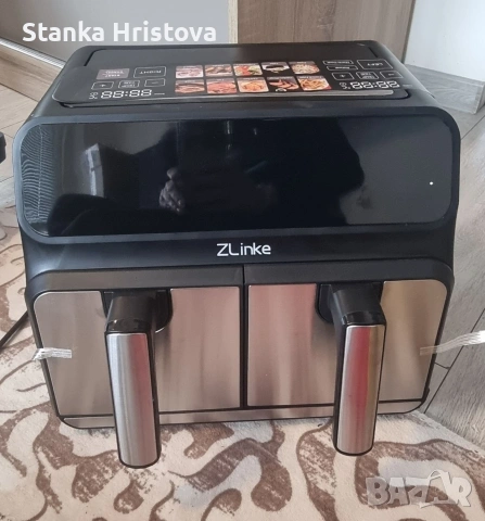 Еър-фрайър ZLINKE 2200w., снимка 4 - Фритюрници - 53406923