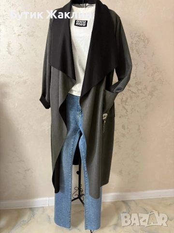 Дамско палто без закопчаване , снимка 2 - Сака - 52475430