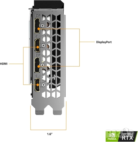 НОВА! Геймърска Видеокарта Gigabyte GeForce RTX 3060 WINDFORCE OC 12GB – Rev. 2.0, снимка 5 - Видеокарти - 52680847