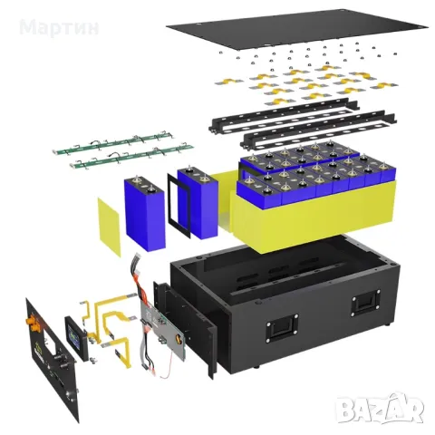 Кутия за LIFEPO4 280Ah 300Ah 320Ah батерии с BMS 200A, снимка 4 - Друга електроника - 48714374