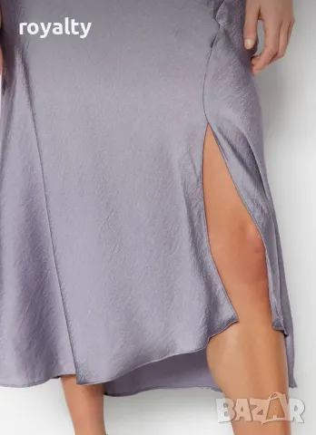 Сатенена стилна дамска рокля , снимка 6 - Рокли - 50273003