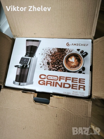 Електрическа кафемелачка Amzchef, снимка 2 - Кафемашини - 54214801