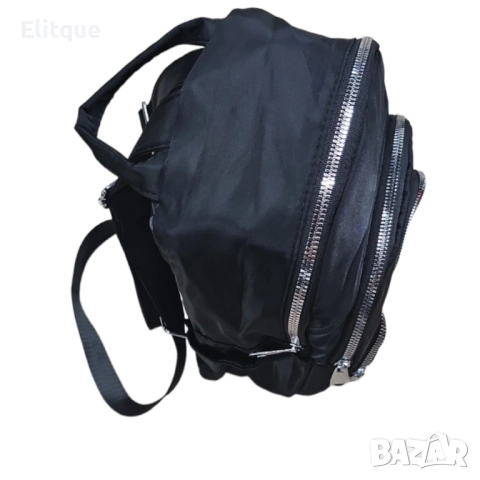Малка раница от непромокаема материя с три джоба , снимка 3 - Раници - 52905736