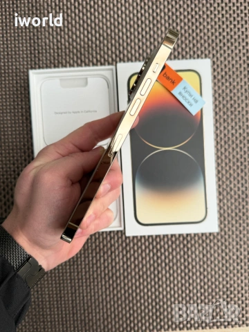 100% Battery 🔋❗️iPhone 14 Pro MAX ❗️Лизинг от 19€/мес Gold 📛 златен 128Gb 📛 , снимка 7 - Apple iPhone - 53632999