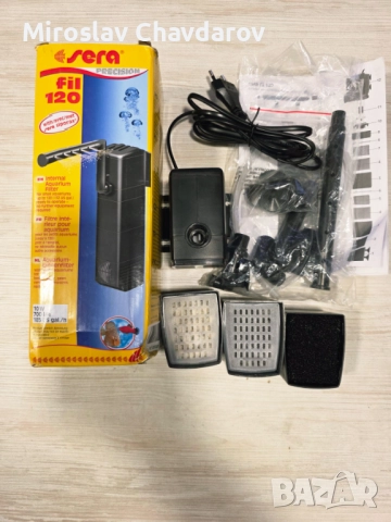 Вътрешен моторен филтър за аквариуми sera Fil 120, снимка 3 - Аквариуми - 52902325