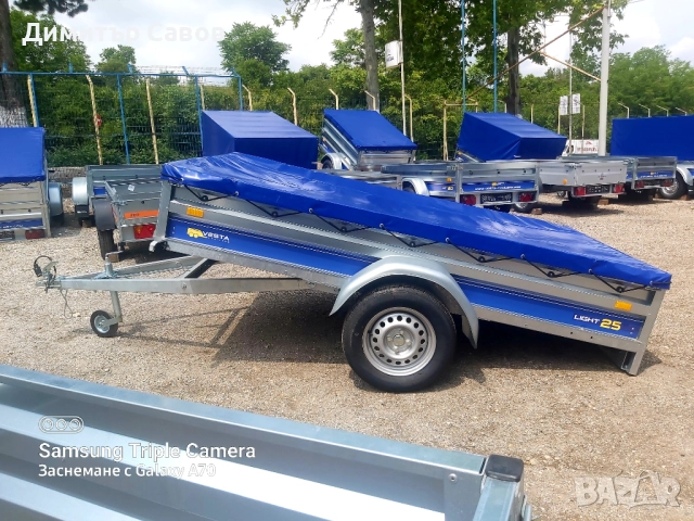 Туристическо, самосвално ремарке VESTA LIGHT 25 с плосък брезент, снимка 8 - Ремаркета - 52041805