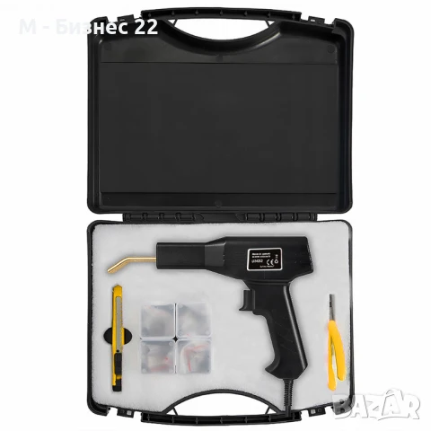 Пистолет за лепене на пластмаса с 400 скоби – комплект за ремонт на пластмасови части, снимка 6 - Други инструменти - 51235113