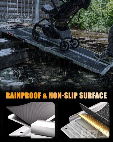 НОВА Преносима рампа за инвалидни колички 182 см, капацитет 363 кг, снимка 4 - Други - 54226073