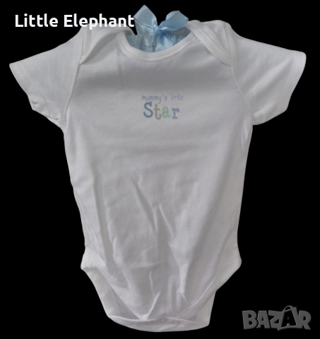 Боди с къс ръкав за 12-18 мес мом,"Mummys little star",колекция"Stars,Англия/ново