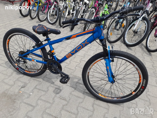 BYOX Велосипед 24" MASTER син, снимка 6 - Велосипеди - 53848612