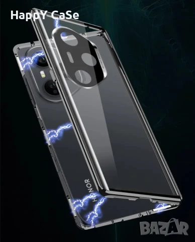 Honor 400 / 400 Pro / 400 Lite / Двоен 360 магнитен кейс калъф с камера протектор, снимка 6 - Калъфи, кейсове - 50739457